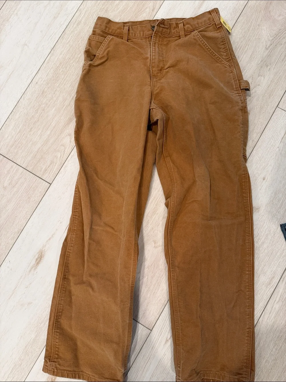 Carhartt Men’s Tan Cargo Pants Loose Fit